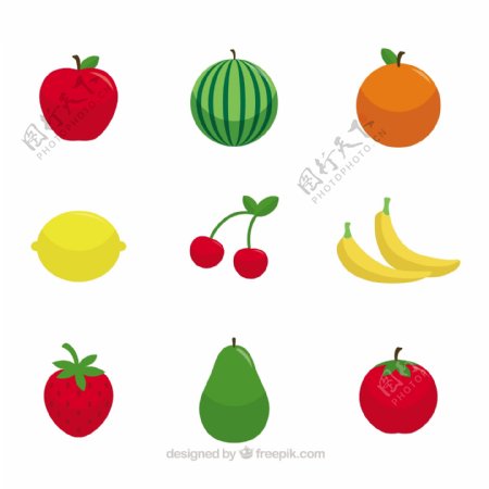 各种美味水果图标