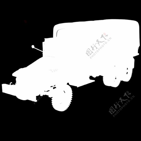 军用吉普车卡车3D兵器模型带材质免费下载7