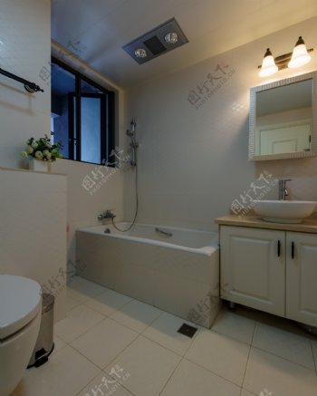 美式现代浴室装修效果图