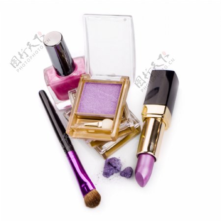 粉紫色系列彩妆图片