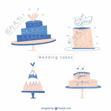 平板结婚蛋糕