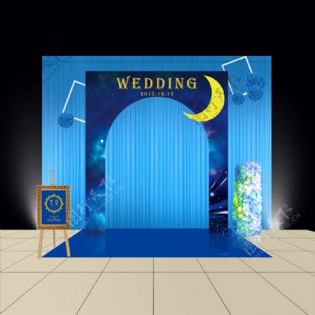 婚礼舞台展示迎宾区