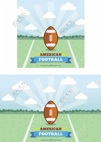 美式足球在平面设计中的应用背景