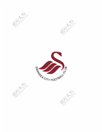 SwanseaCityFClogo设计欣赏职业足球队标志SwanseaCityFC下载标志设计欣赏