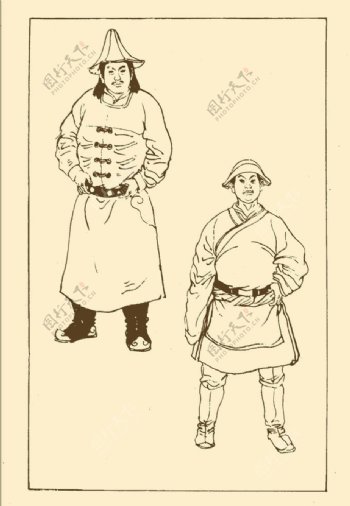 元代蒙古族男女服饰
