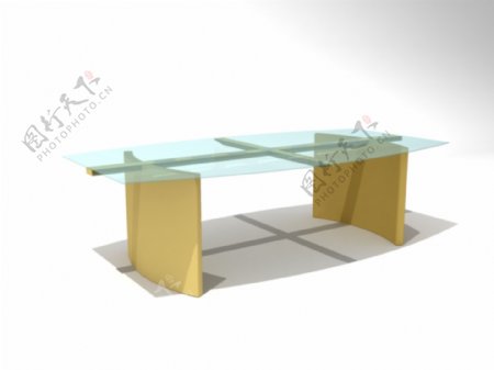 公装家具之桌子0043D模型