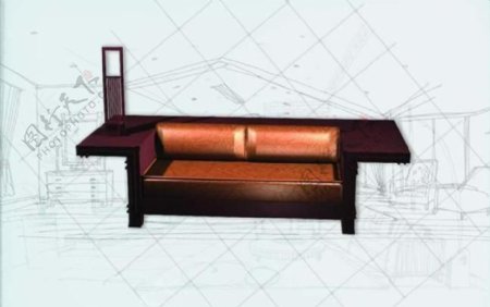 国际主义家具沙发0063D模型