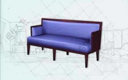 国际主义家具沙发0403D模型
