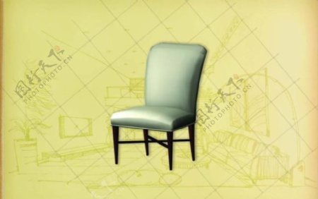 国际主义家具椅子0183D模型