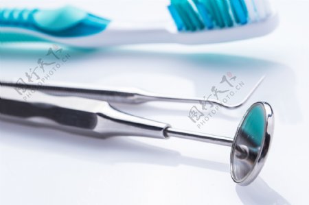 牙刷与修牙齿工具图片