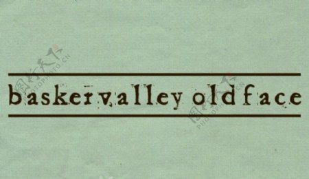 baketvalley老面孔的字体