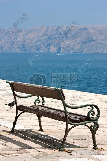 海边的一个长椅