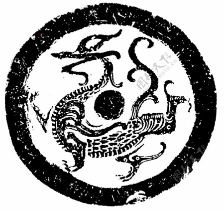 瓦当图案秦汉时期图案中国传统图案图案109