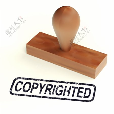 受版权保护的橡皮图章显示专利