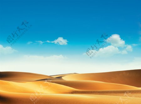 美丽的天空沙漠