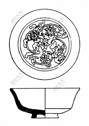 器物图案元明时代图案中国传统图案266