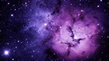 紫色星系背景