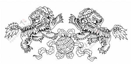 清代动物图案中国传统图案0063