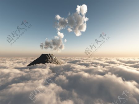 火山与云海