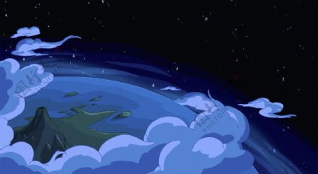 宇宙白云地球漫画