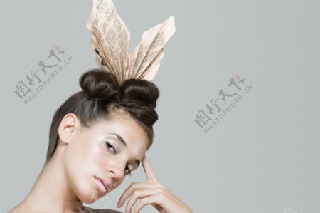 外国美女个性发型设计图片