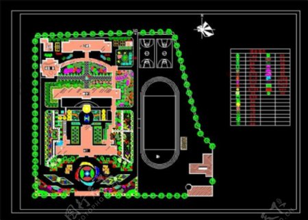 校园绿化规划设计平面图
