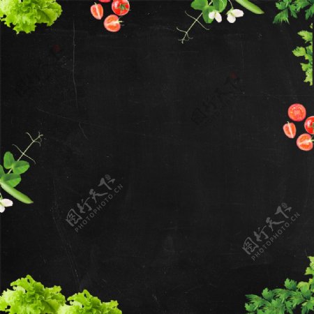 清新美味特色水果蔬菜主图背景psd模板