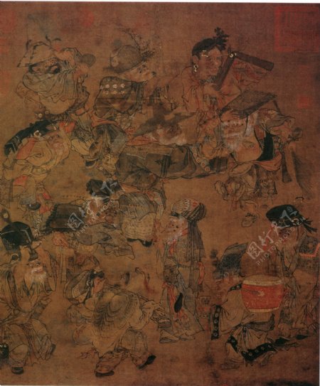 大傩图人物画中国古画0203