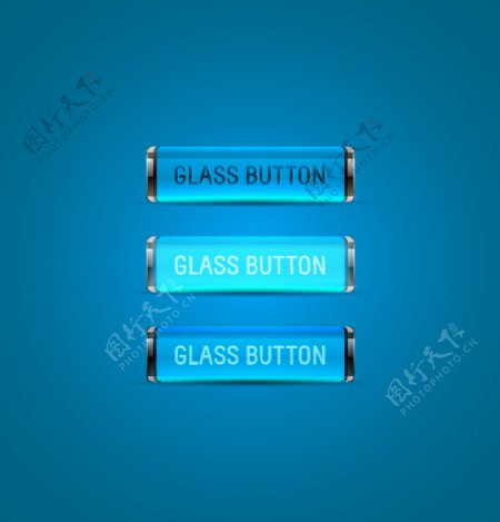 蓝色玻璃按钮收藏