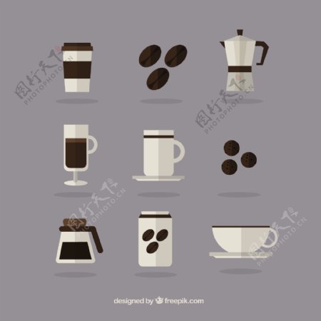 咖啡图标集