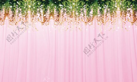 粉色藤蔓背景