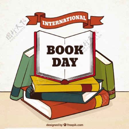 世界图书日的大背景和各种各样的书