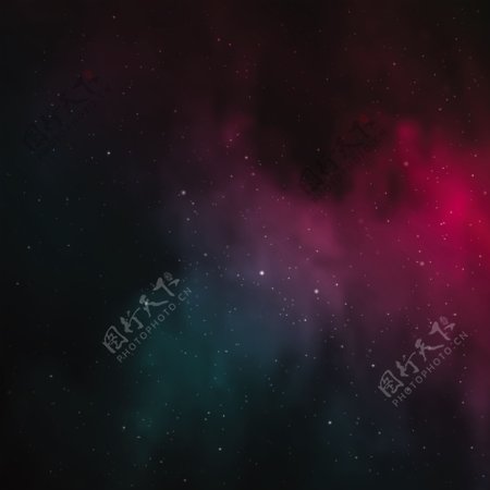 暗红色的夜空星空背景图