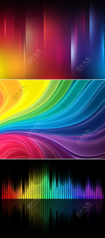 彩虹色背景图片