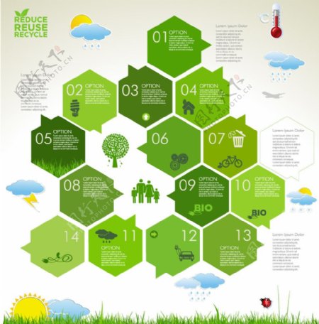 生态信息图表
