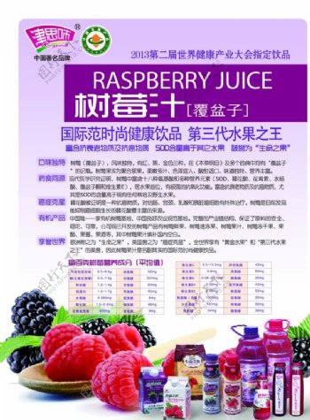 树莓汁海报