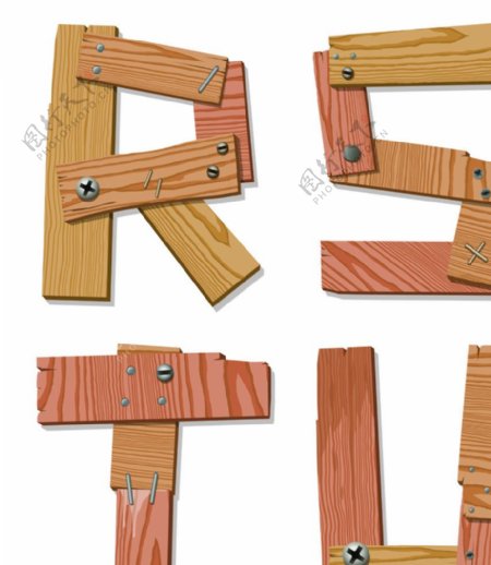 木头字母