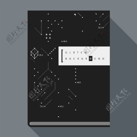 手绘点线组合图形技术设计书封面