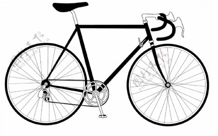 自行车交通工具矢量素材EPS格式0028
