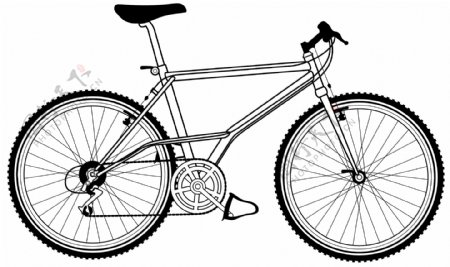 自行车交通工具矢量素材EPS格式0078