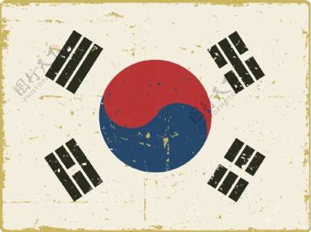 韩国国旗背景