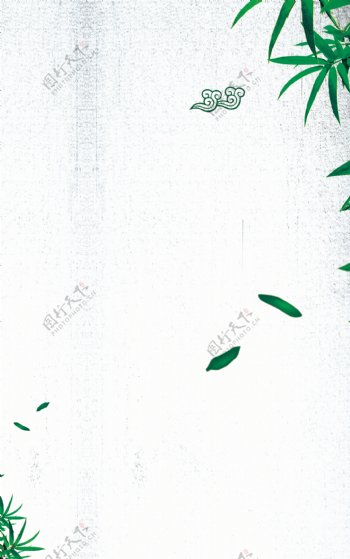高清竹子展板背景图