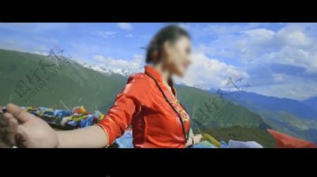 藏族人物风景视频