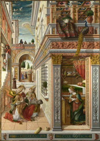 中世纪油画背景墙