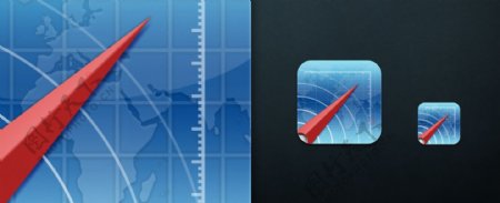 蓝色指南针网站icon图标