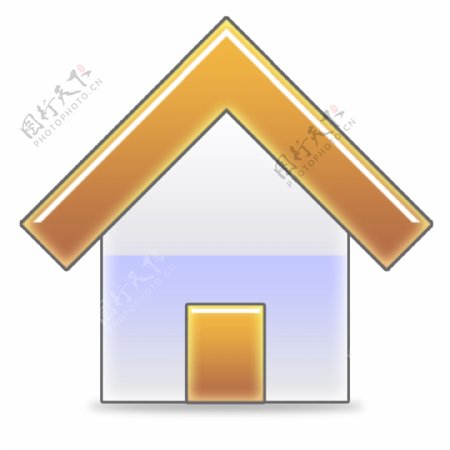 网页彩色房子首页icon图标