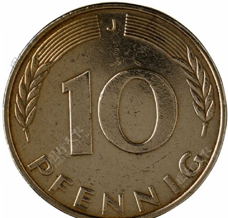 联邦德国硬币10芬尼
