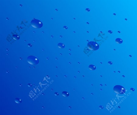 深海禅空水滴矢量素材广告背景