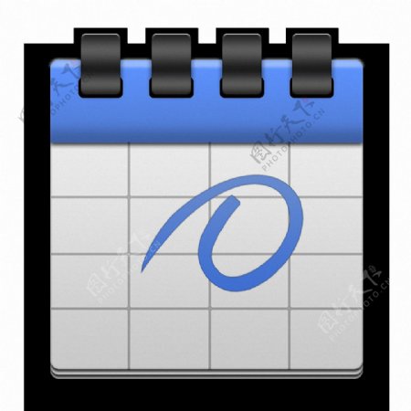 蓝色日历图标免抠png透明素材