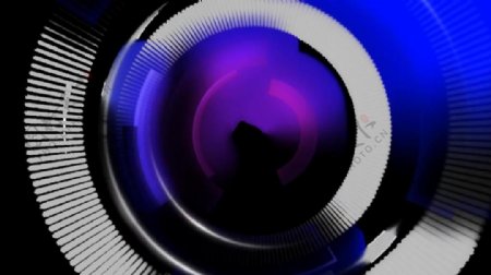 紫色圆环循环特效视频素材